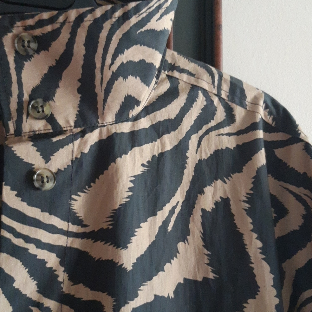 Ganni Zebra Print Cotton Dress - Picture 4 of 14
